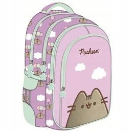 Štýlový Vojlový Batoh Pusheen s Viacerými Vreckami a Bezpečnostnými Prvkami
